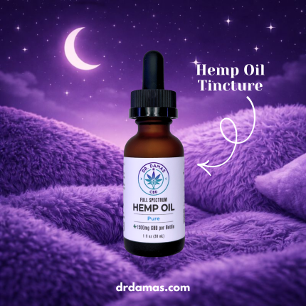 CBD sleep kit by Dr. Damas featuring gummies, tincture, and softgels for a nighttime wellness routine